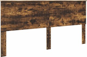 vidaXL Fejtámla fejtámlával Füstölt tölgy 200 cm Faanyag