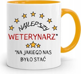 Sárga Állatorvos Bögre A Legjobb Állatorvos fényképes nyomtatással