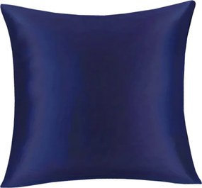Szatén huzat 40x40cm sötétkék