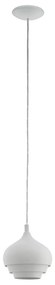 Eglo 97212 - CAMBORNE kábellel szerelt függőlámpa 1xE27/60W/230V fehér átmérő 190 mm