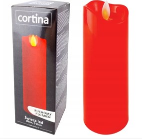 Led Gyertya BetĂ©t SĂrgyertyĂĄba MozgĂł LĂĄnggal 15/5cm Piros