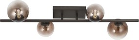 Brilagi - LED felületre szerelhető csillár MILLA 4xG9/3W/230V barna/füstbarna