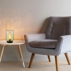 Globo 16046TG - Asztali lámpa DARINA 1xE27/60W/230V zöld