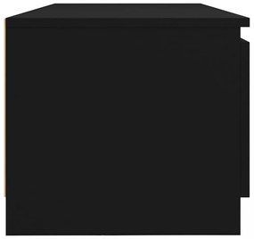 fekete TV-szekrény LED lámpákkal 140 x 40 x 35,5 cm
