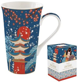 Keleties porcelán nagy bögre 600 ml díszdobozban Coffee Mania Tokyo