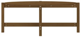 Mézbarna tömör fenyőfa dohányzóasztal 118 x 63 x 45 cm