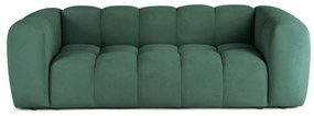 Zöld bársony kanapé 225 cm Cube – Bonami Selection