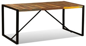 Tömör újrahasznosított fa étkezőasztal 180 cm