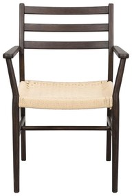 Natúr színű-sötétbarna étkezőszék Harlan – Rowico