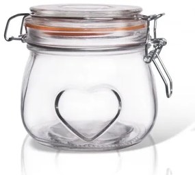 Orion Bela szív üvegtároló patent, 0,5 l, 0,5 l