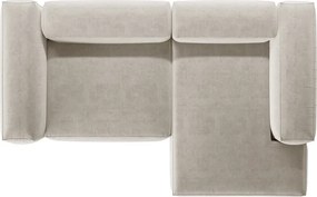 Bézs sarokkanapé (jobb oldali-heverő résszel) Bergamo – Cosmopolitan Design