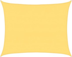 vidaXL bézs HDPE napvitorla 160 g/m² 6 x 7 m