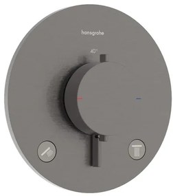 Hansgrohe Ecostat Comfort S zuhany és fürdő csaptelep vakolat alatti rész nélkül csiszolt fekete króm 33715340