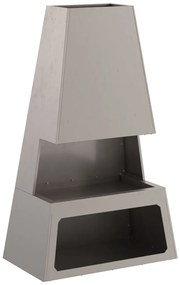Tüzelőanyag tárolós tűzrakóhely 60x35x100 cm Időjárásálló acél