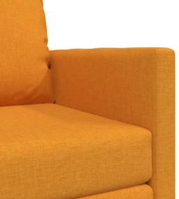 Padlókanapé Ágy 2 az 1-ben Sötétsárga 74x77x81 cm Textil