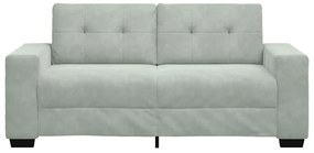 világosszürke bársony loveseat kanapé 140 cm