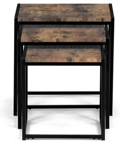 Dohányzóasztal 45×45 cm, MDF, Old Wood. AF-3003 OLW