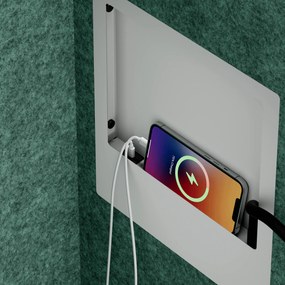 Sally 1150mm korpus Szary - siedzisko Zielony