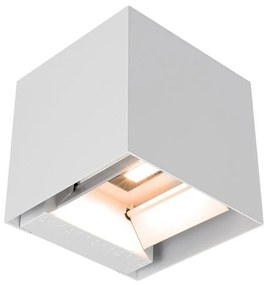 LED napelemes fali lámpa érzékelővel LED/9W/5V IP65 2600 mAh fehér