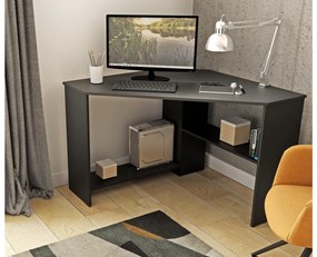 Sarok PC asztal  Rhyno (fekete). 1108245