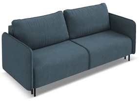 Kék kinyitható-tárolóhelyes kanapé 226 cm Luana – Makamii