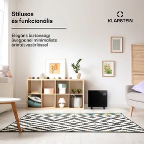 Klarstein Bornholm Single, konvektor, 1000 W, termosztát, időzítő, fekete