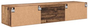 TV szekrény fiókkal polcokkal Régi fa 150 x 39 x 30 cm Faanyag