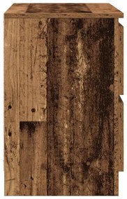 antik hatású szerelt fa TV-szekrény 60x35x54 cm