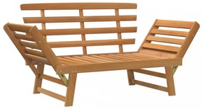 2 az 1-ben tömör akácfa kerti pad 190 cm