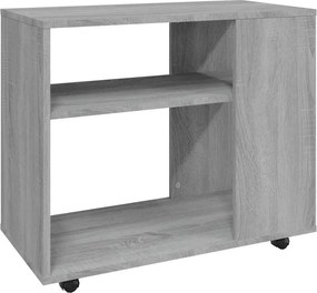 vidaXL szürke sonoma színű szerelt fa kisasztal 70 x 35 x 55 cm