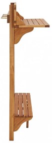 tömör akácfa erkély bárasztal 90 x 37 x 122,5 cm