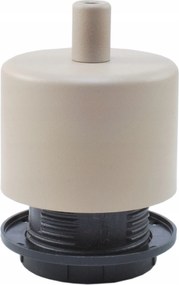 lámpatest E27 két karimás bézs fém kasmír Boho japandi