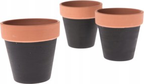 3 Db-os Kerámia Fedő Virágtartó Szett 8 x 8 CM Kis Kaktusz Pozsgások