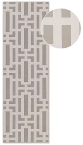 Szürke-krémszínű futószőnyeg 80x240 cm Perles Onyx – Elle Decoration