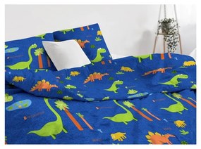 Kék egyszemélyes gyerek ágyneműhuzat 140x200 cm Dinolar – Mijolnir