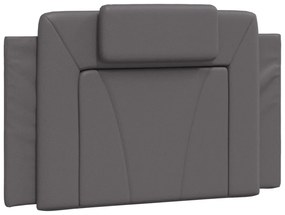 szürke műbőr ágykeret Viana matrac nélkül 80 x 200 cm