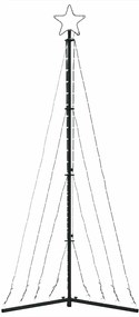 hideg fehér LED karácsonyfa 339 LED 187 cm