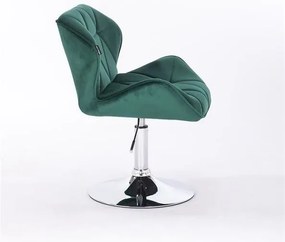 HR111N Sötétzöld modern velúr szék