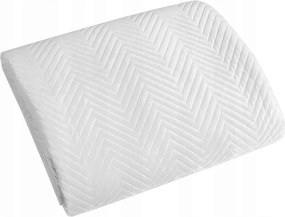 Dekoratív ágytakaró Sofia 70x160 Eurofirany fehér steppelt halszálka