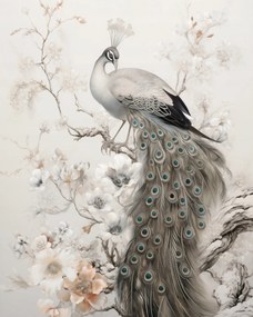 Poszter 40x50cm Páva Grácia