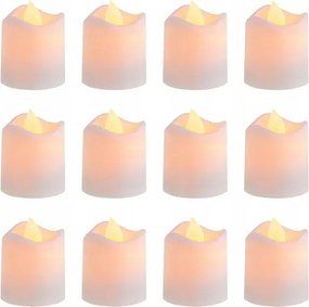 12x Led Gyertya Lámpa Utántöltő Mécses Tealight Lampion Dekoráció, Mint A Pr