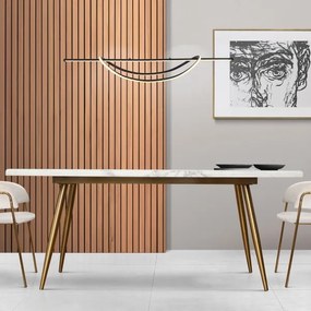 LED Csillár zsinóron AMBAR LED/35W/230V fekete