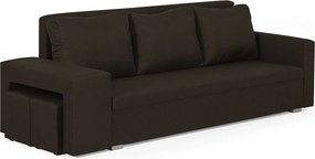 DOLAR II Háromszemélyes kinyitható kanapé Barna