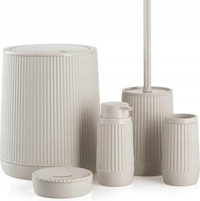 Fürdőszoba szett 5 részes Avenis bézs Wc szett elegáns 5in1 kefe