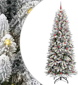 vidaXL Mű karácsonyfa Fehér 240 cm PVC és Műanyag és Acél és PE