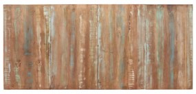 tömör újrahasznosított fa étkezőasztal 200 x 90 x 76 cm