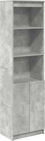 vidaXL betonszürke szerelt fa magasszekrény 50x35x180 cm