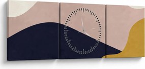 Kép - Akvarell hegyek N⁰2 (órával) (90x30 cm)