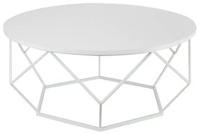 HowHomely Kávésasztal DIAMOND 41,5x90 cm fehér DD0045