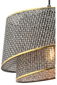 BARETTE függőlámpa kábellel 1xE27/60W/230V szürke/arany